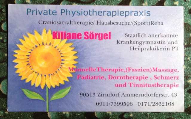 Kiliane Sörgel - Physiotherapie, Krankengymnastik und mehr in Zirndorf, Fürth und Umgebung